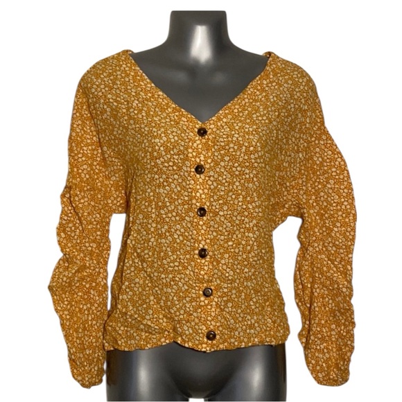 Maeve Tops - Maeve Anthropologie Floral Button V Neck